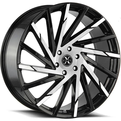 Xcess X02 Black Machined wheel