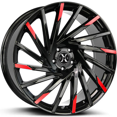 Xcess X02 Black/Red wheel