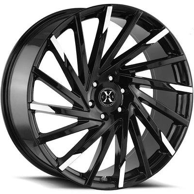 Xcess X02 Black Machined wheel