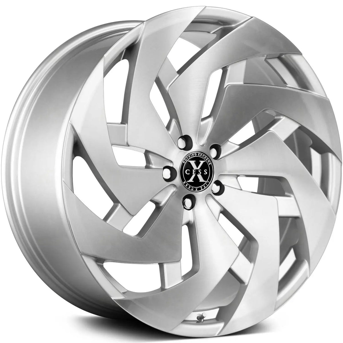 Xcess X04 Brushed Silver wheel