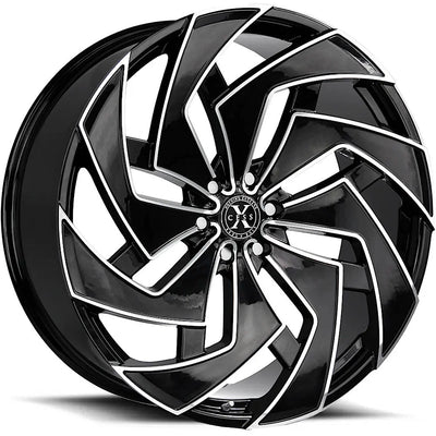 Xcess X04 Black Milled wheel