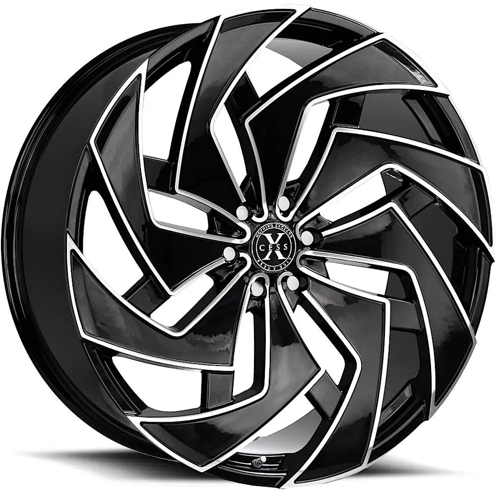 Xcess X04 Black Milled wheel