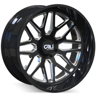 Cali Off-Road INVADER 9115 Gloss Black Milled wheel