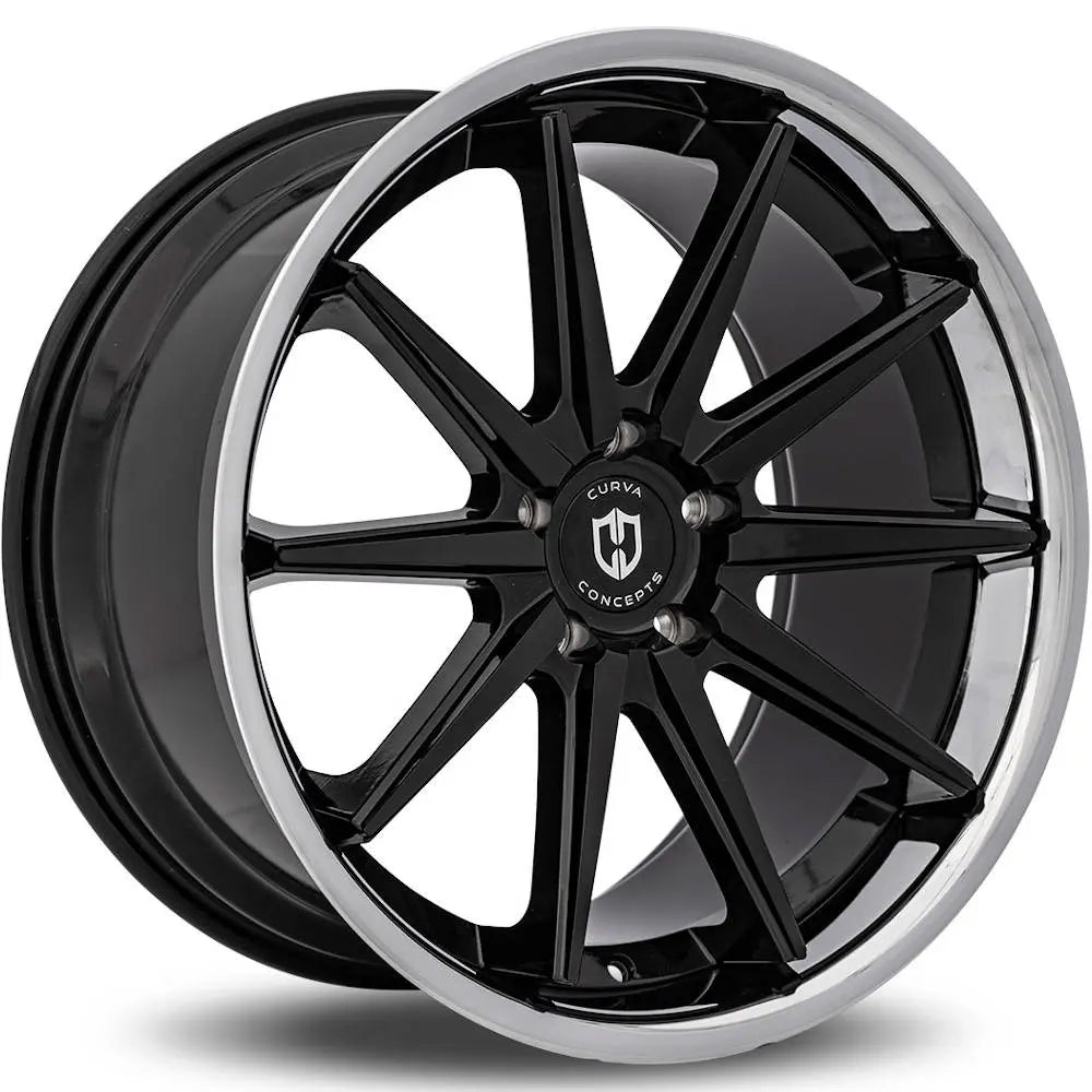 Curva C24 Black with a Chrome wheel