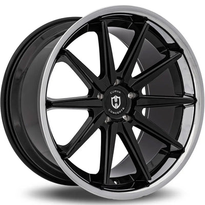 Curva C24 Black with a Chrome wheel
