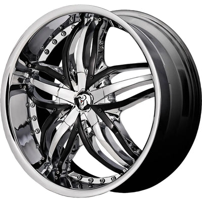 Diablo Angel Chrome with Black In wheel