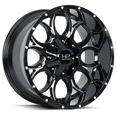 Hardrock Offroad Horseshoe H713 Gloss Black Milled wheel