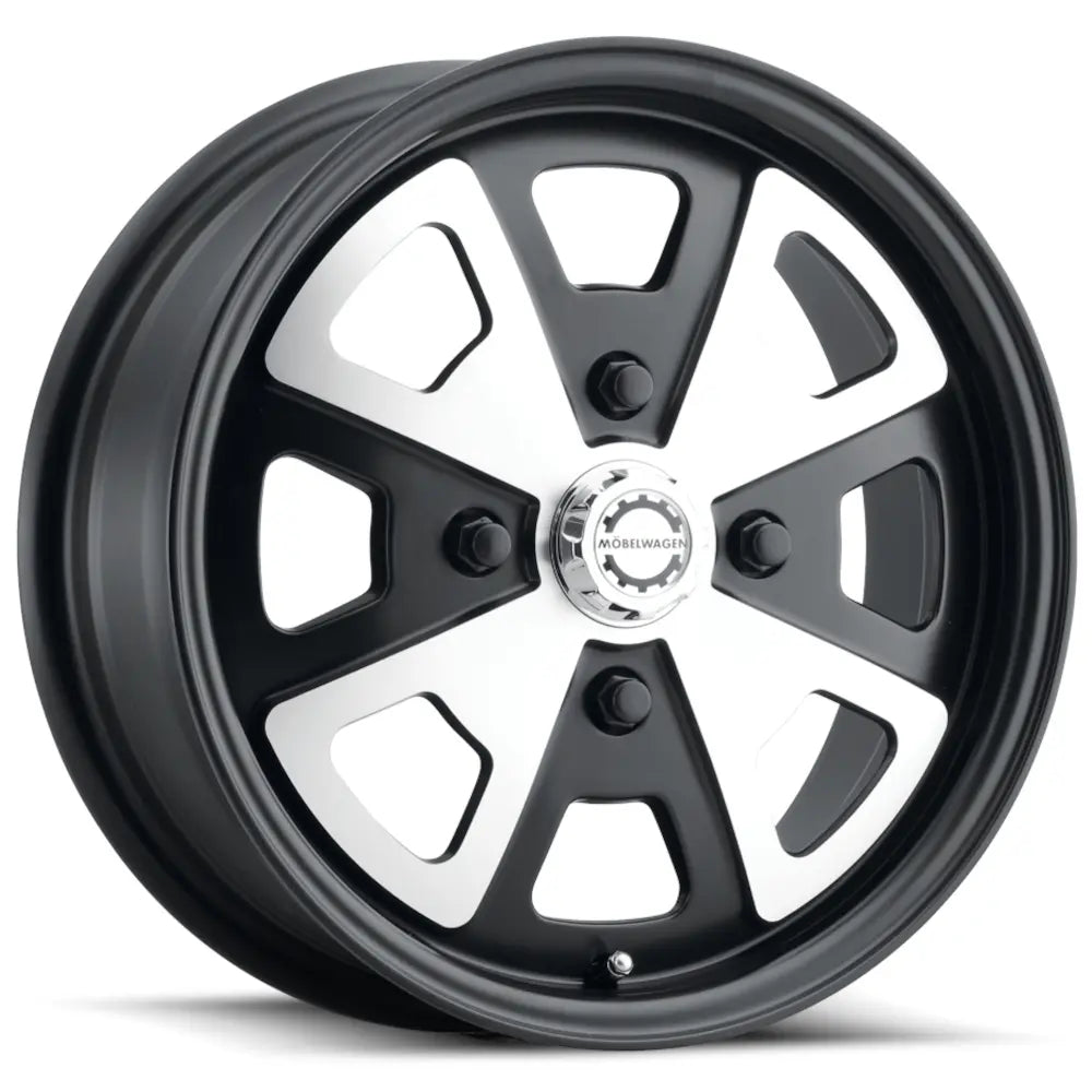 Mobelwagen Schnell Black with Machined wheel
