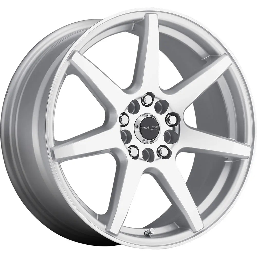 Raceline 131S EVO Silver Machined Face wheel