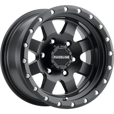Raceline Defender Trailer Black with a Simulat wheel