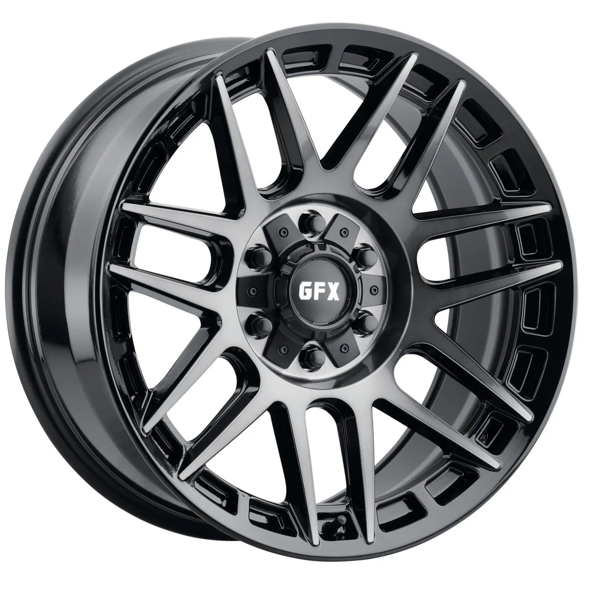 G-Fx TM8 Black Machined Face wheel