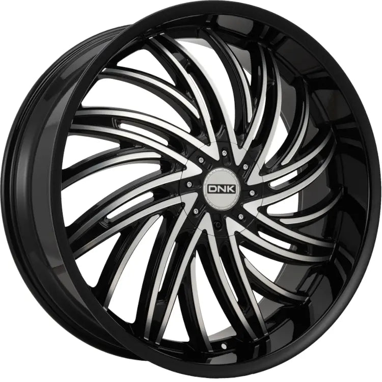 DNK 701 Black Machined wheel