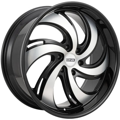 DNK 702 Black Machined wheel
