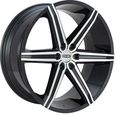 DNK 705 Black Machined wheel