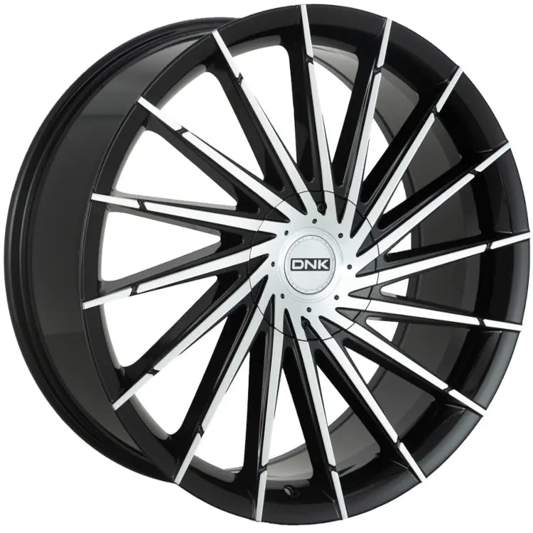 DNK 703 Black Machined wheel