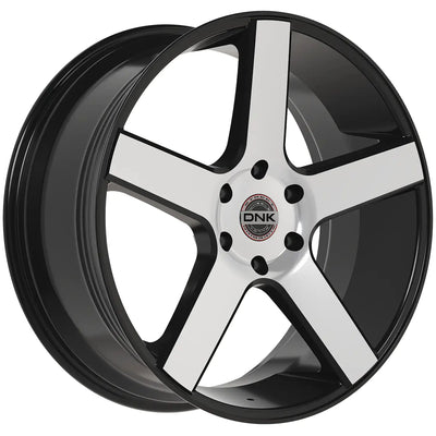 DNK 708 Black Machined wheel