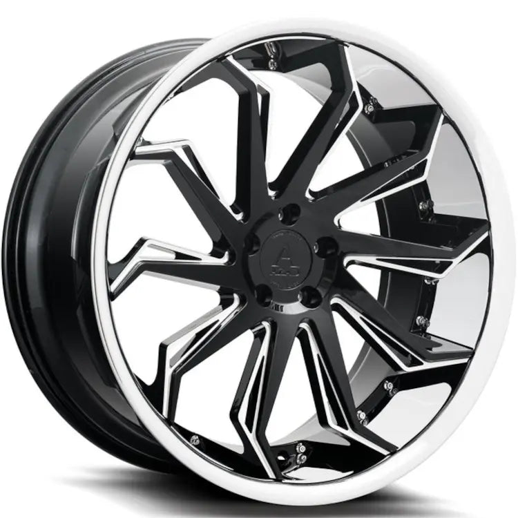 Azad AZ1101 Black Machined wheel