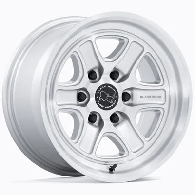 Black Rhino Echo Silver Machined wheel