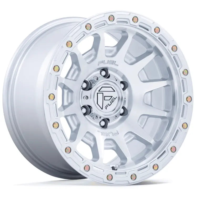 Fuel Fortress Silver Machined wheel
