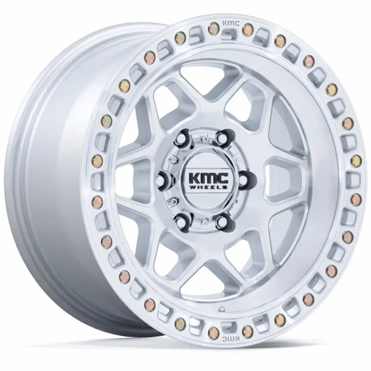 KMC Torx Silver Machined wheel