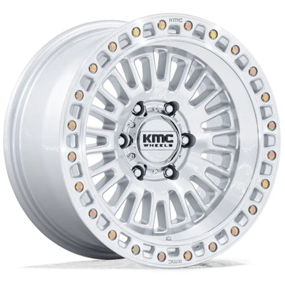KMC KM554 Silver Machined wheel