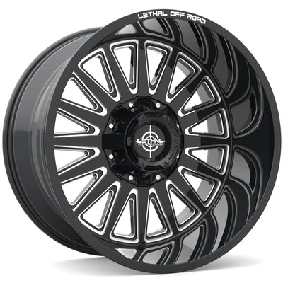Lethal Offroad LT07 Black Milled wheel