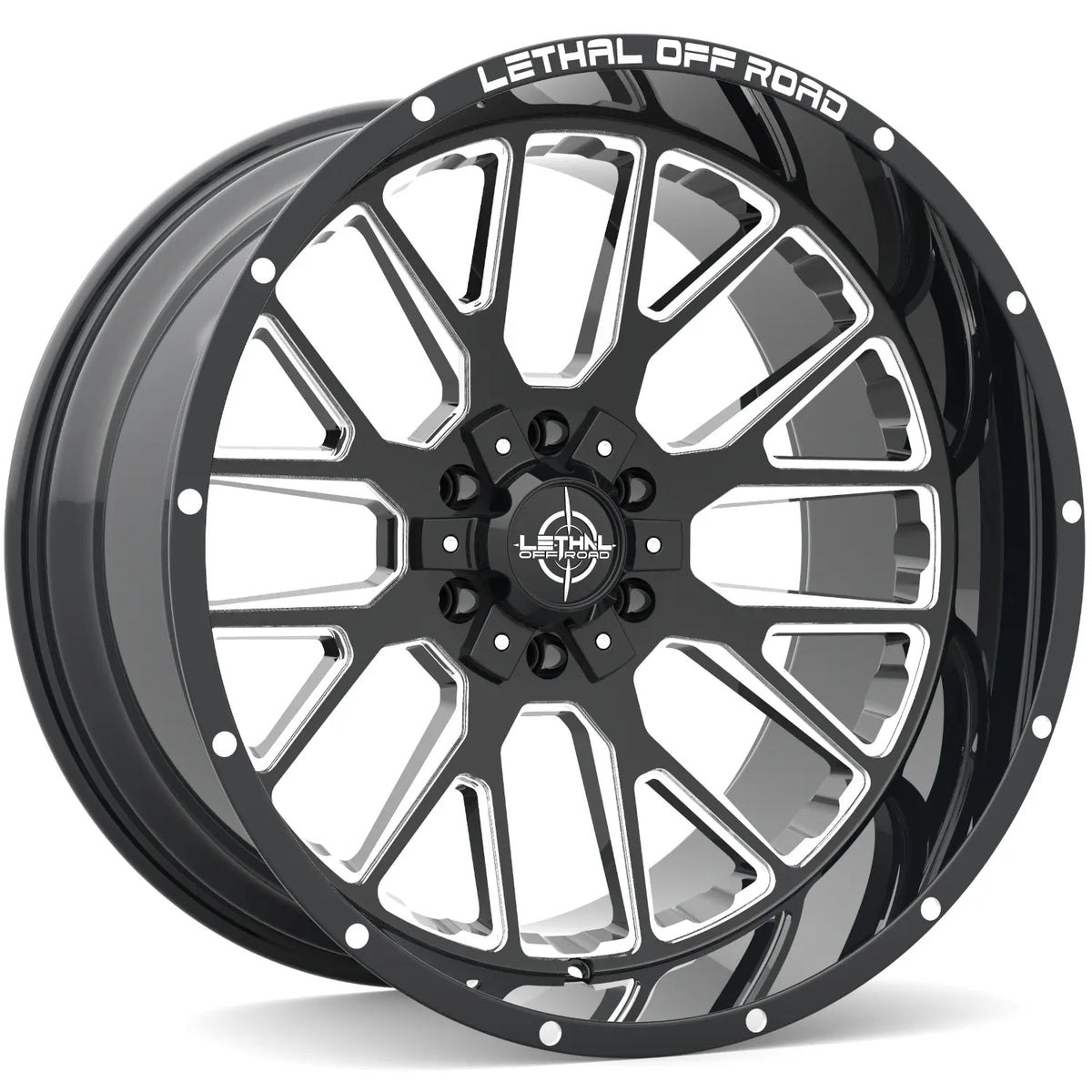 Lethal Offroad LT08 Black Milled wheel