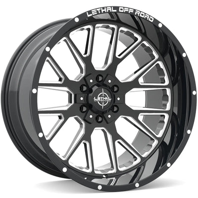Lethal Offroad LT08 Black Milled wheel