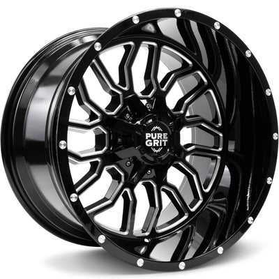 Pure Grit Ambition Black Milled Wheel