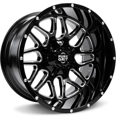 Pure Grit Drive Black Milled Wheel