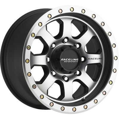Raceline Avenger Black Machined Wheel