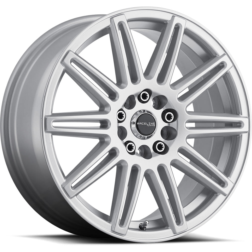 Raceline Cobalt Gloss Silver Wheel