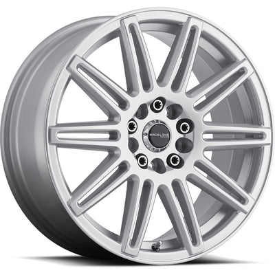 Raceline Cobalt Gloss Silver Wheel