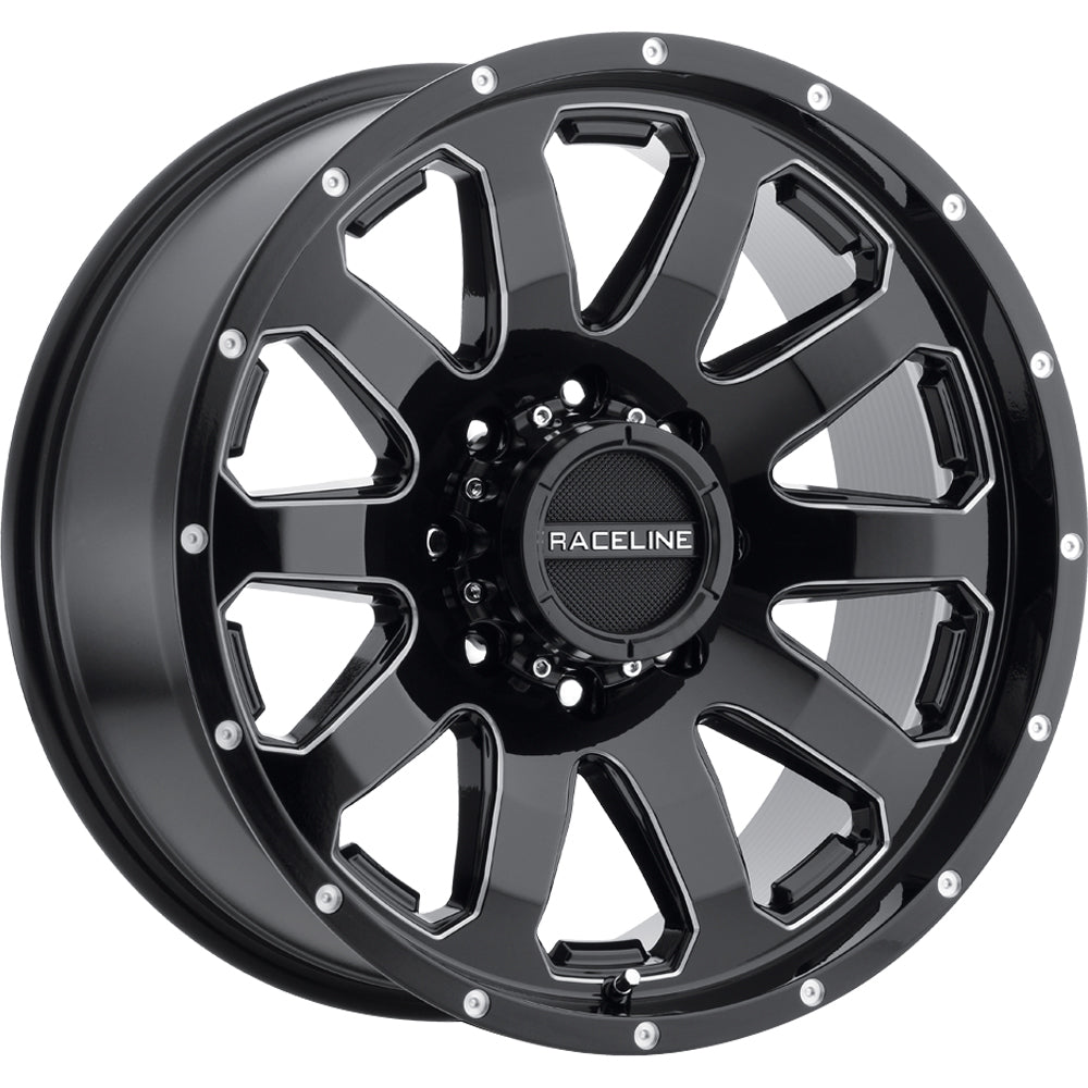 Raceline Enforcer Black Milled Wheel