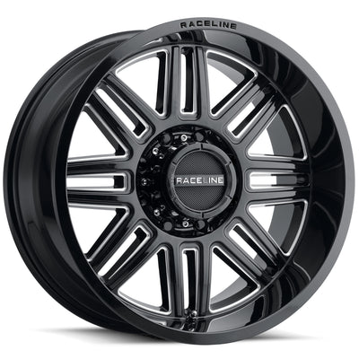 Raceline Split Black Milled Wheel