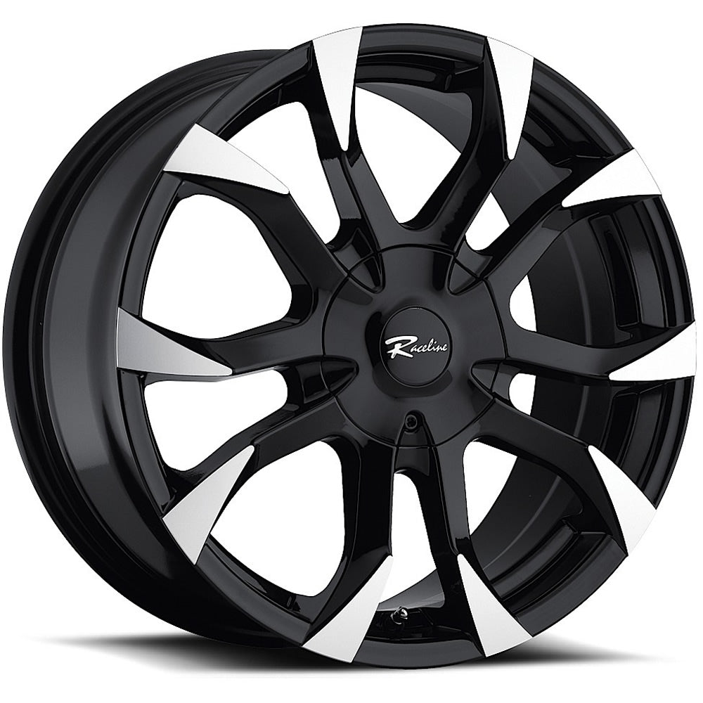 Raceline Vector Black Machined Wheel