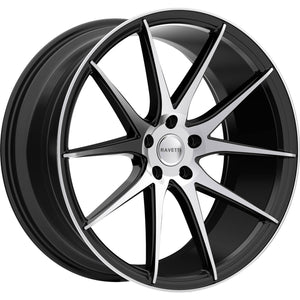 Ravetti M11 Machined Black wheel