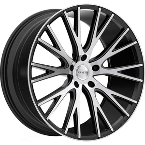 Ravetti M12 Machined Black wheel