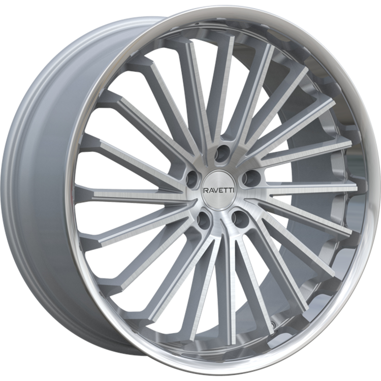 Ravetti M14 Silver Brushed Wheel