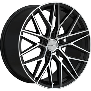 Ravetti M16 Black Machined wheel