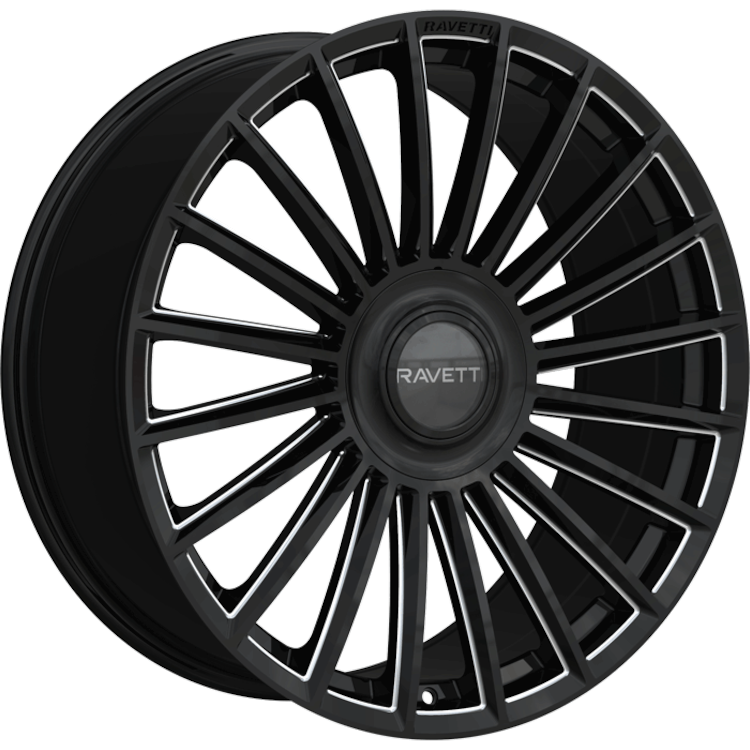 Ravetti M17 Black Milled Wheel