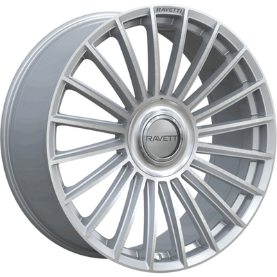 Ravetti M17 Silver Brushed Wheel