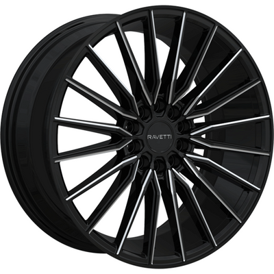 Ravetti M18 Black Milled Wheel
