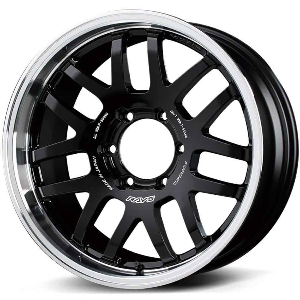 Rays Offroad Forged 07X Black Machined Wheel