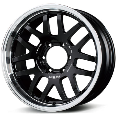 Rays Offroad Forged 07X Black Machined Wheel