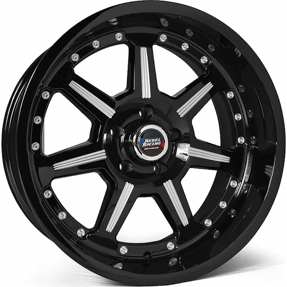 Rebel Offroad Phantom Black Milled Wheel