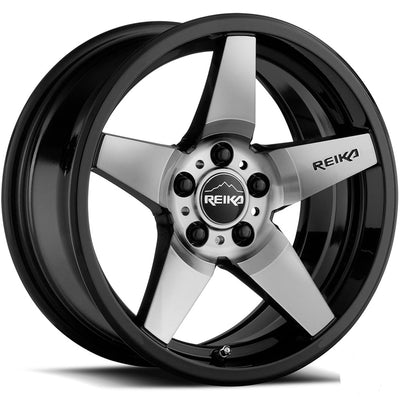 Reika R15 Black Machined Wheel