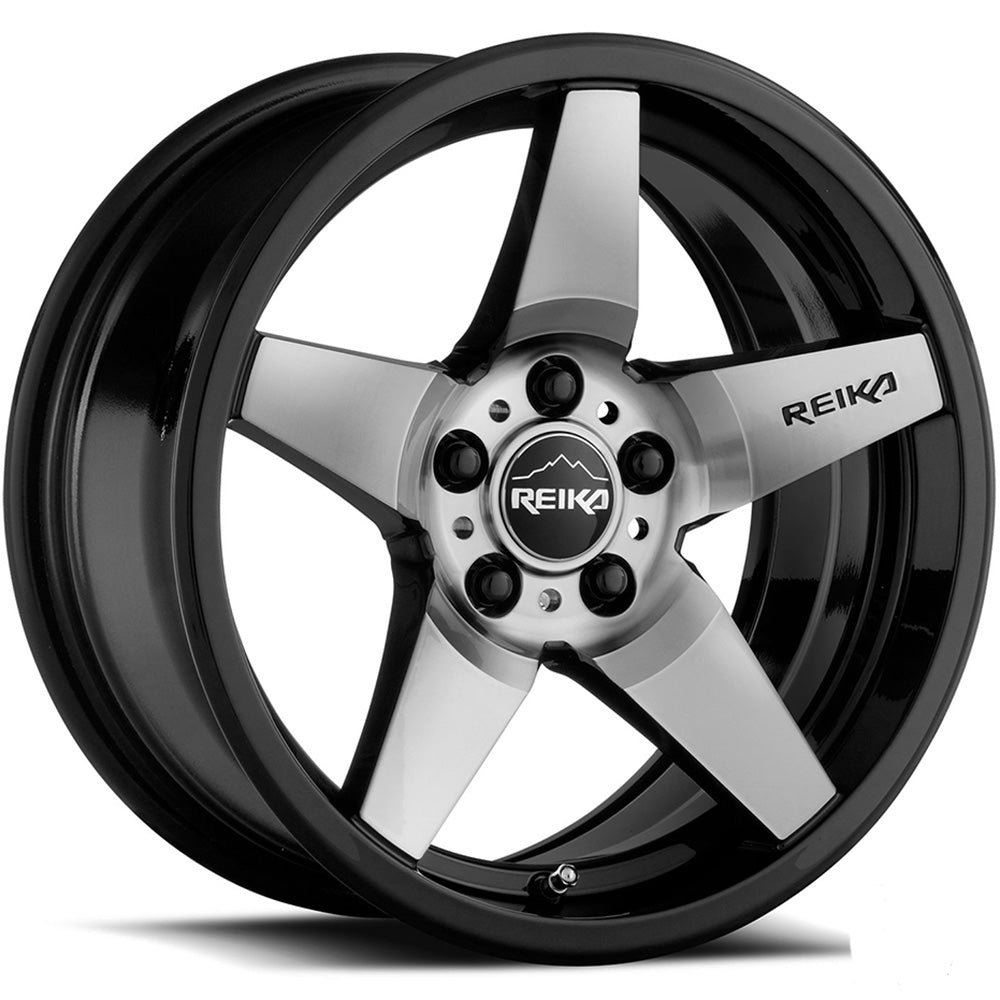 Reika R15 Black Machined Wheel