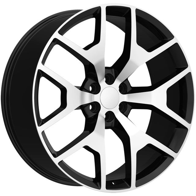 OE Revolution G-04 Black Machined wheel
