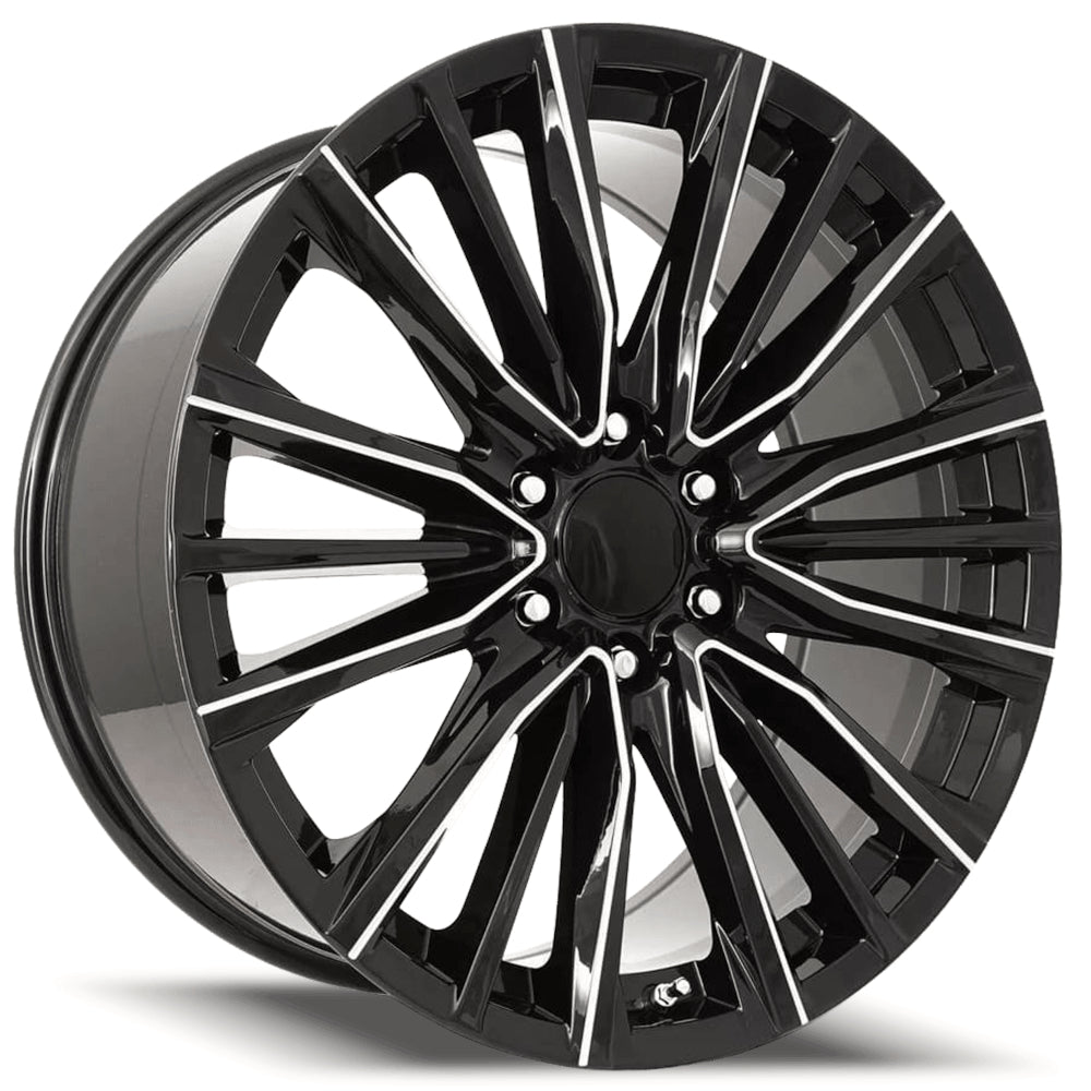 Replica C60 Black Milled Wheel